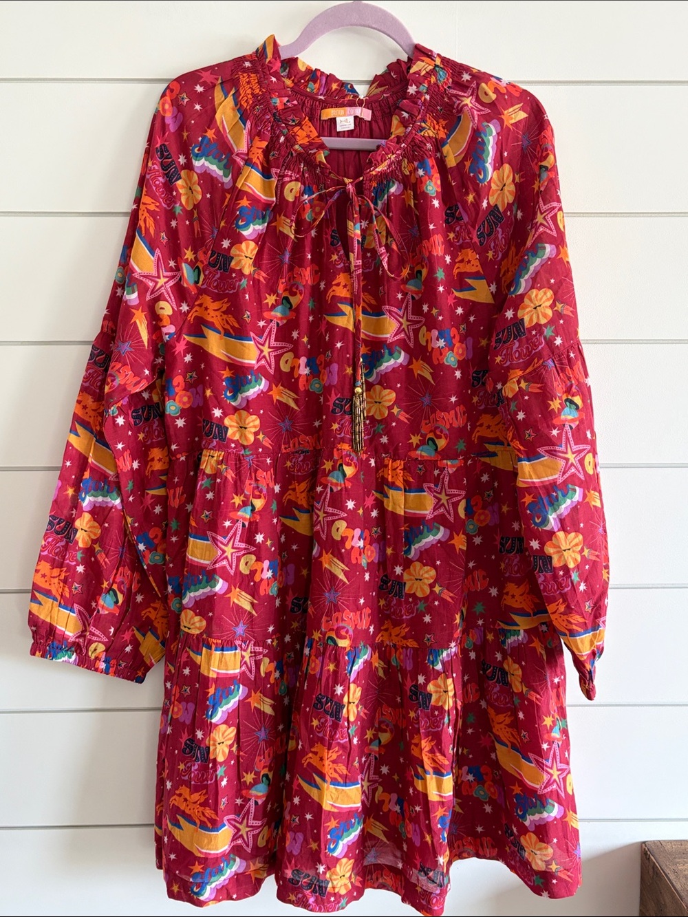 Briton Court Quinn Cosmic Tiiered Dress NWT Size X Large